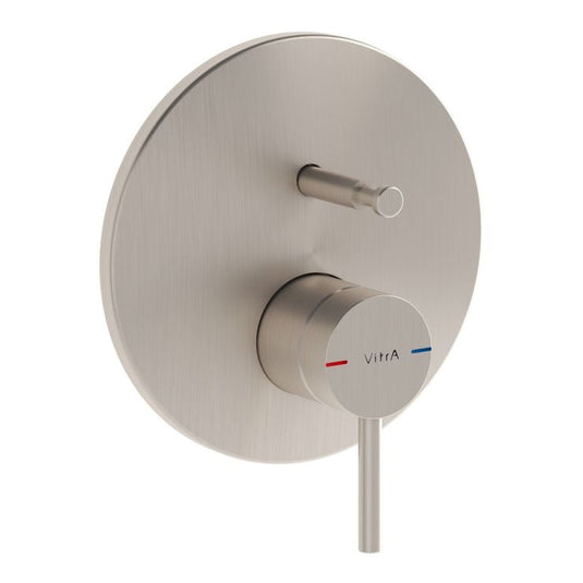 VitrA Origin Integrated 2-Way Diverter | Brushed Nickel | A4262034 - Envy Bathrooms Ltd