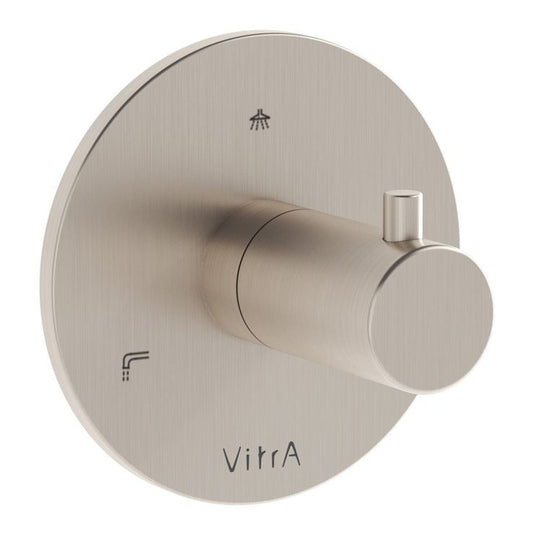 VitrA Origin Integrated 3-Way Diverter | Brushed Nickel | A4285934 - Envy Bathrooms Ltd