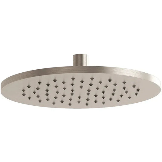 Vitra Origin Vichy XL Round Fixed Shower Head 250mm Wide - Brushed Nickel - Envy Bathrooms Ltd