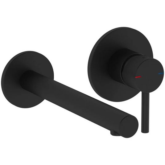 VitrA Origin Wall Mounted 2-Hole Basin Mixer - Matt Black - A4258136WTC - Envy Bathrooms Ltd
