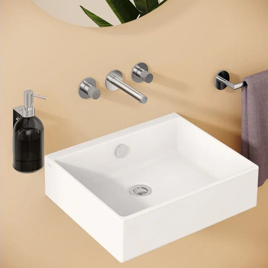 VitrA Origin Wall Mounted 3-Hole Basin Mixer - Chrome - A42582 - Envy Bathrooms Ltd
