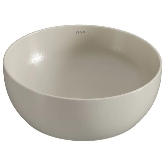 VitrA Outline 405x405mm Recycled 0TH Basin Only - Matt Taupe - 7992B066-0016 - Envy Bathrooms Ltd