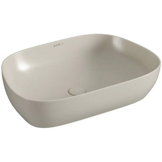 VitrA Outline 630x420mm Recycled 0TH Basin Only - Matt Taupe - 7993B066-0016 - Envy Bathrooms Ltd