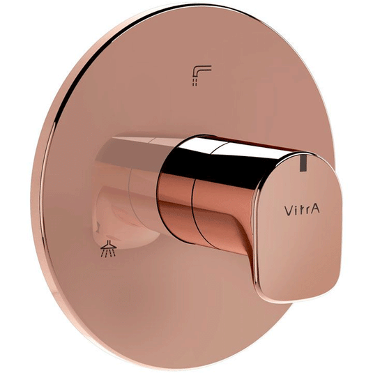 Vitra Root Built-In 3-Outlet Round Thermostatic Concealed Shower Valve with Diverter - Copper - Envy Bathrooms Ltd