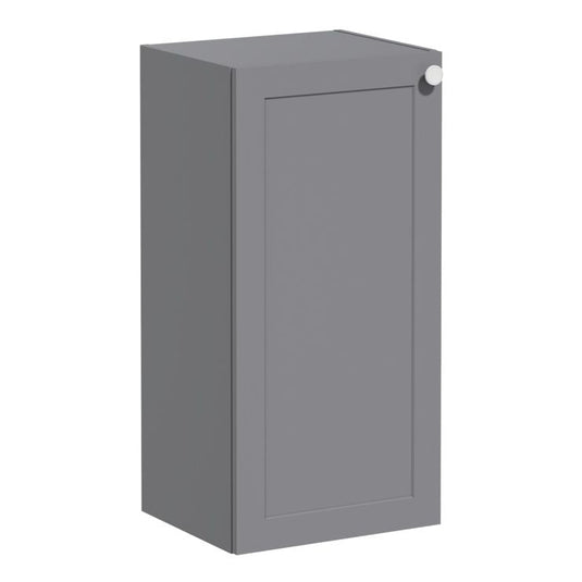 VitrA Root Classic 40cm 1 Door Lower/Base Unit (LH Hinge) | Matt Grey | 68547 - Envy Bathrooms Ltd