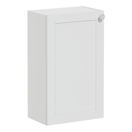 VitrA Root Classic 40cm 1 Door Slim Lower/Base Unit (LH Hinge) | Matt Light Grey | 68560 - Envy Bathrooms Ltd