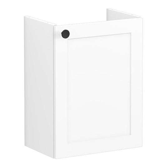 VitrA Root Classic 40cm 1 Door Wall Hung Slim Washbasin Unit (RH Hinge) | Matt White | 68384 - Envy Bathrooms Ltd