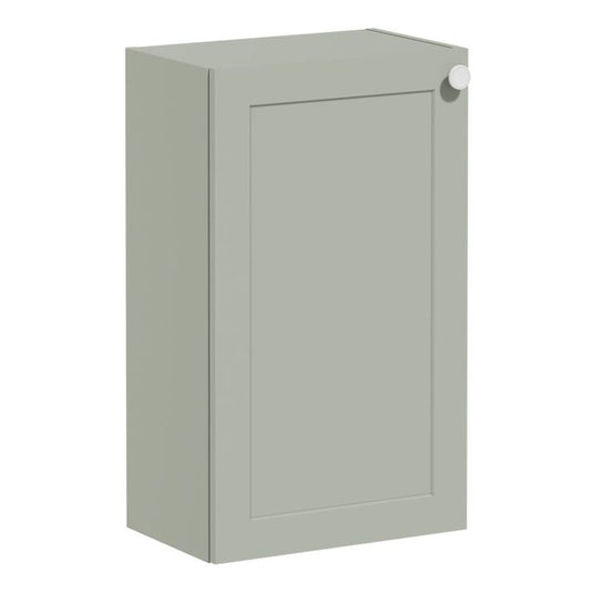 VitrA Root Classic 40cm 1 Door Slim Lower/Base Unit (LH Hinge) | Matt Retro Green | 68565 - Envy Bathrooms Ltd