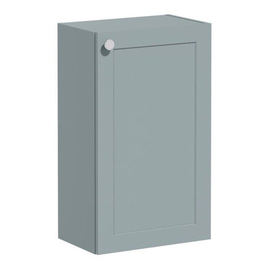 VitrA Root Classic 40cm 1 Door Slim Lower/Base Unit (RH Hinge) | Matt Fjord Green | 68569 - Envy Bathrooms Ltd