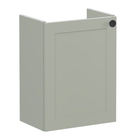 VitrA Root Classic 40cm 1 Door Wall Hung Slim Washbasin Unit (LH Hinge) | Matt Retro Green | 68383 - Envy Bathrooms Ltd