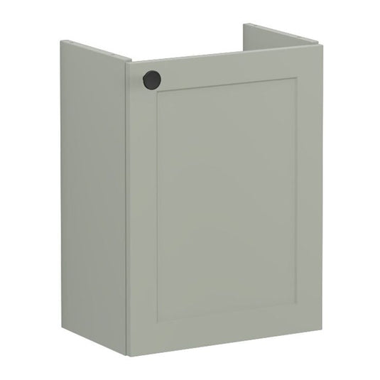VitrA Root Classic 40cm 1 Door Wall Hung Slim Washbasin Unit (RH Hinge) | Matt Retro Green | 68390 - Envy Bathrooms Ltd