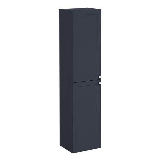VitrA Root Classic 40cm 2 Door Tall Unit (LH Hinge) | Matt Dark Blue | 68515 - Envy Bathrooms Ltd