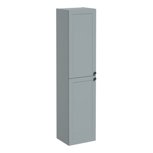 VitrA Root Classic 40cm 2 Door Tall Unit (LH Hinge) | Matt Fjord Green | 68513 - Envy Bathrooms Ltd