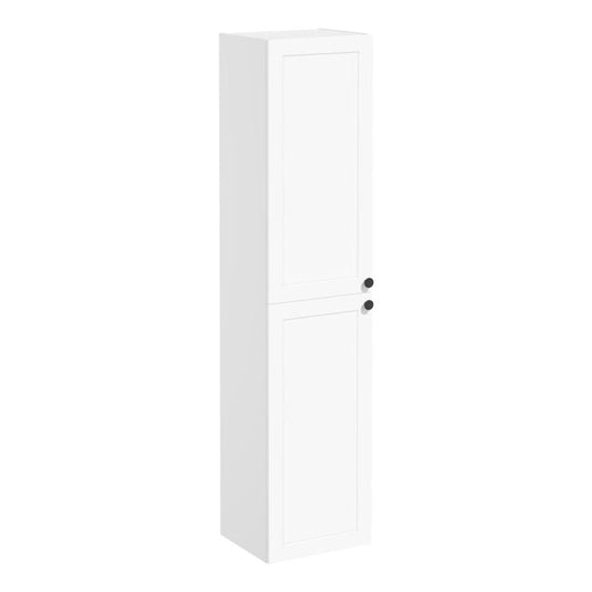 VitrA Root Classic 40cm 2 Door Tall Unit (LH Hinge) | Matt White | 68510 - Envy Bathrooms Ltd