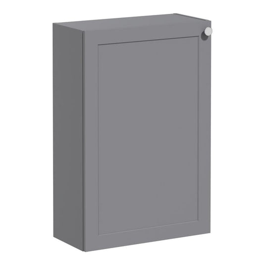 VitrA Root Classic 55cm 1 Door Slim Lower/Base Unit (LH Hinge) | Matt Grey | 68575 - Envy Bathrooms Ltd