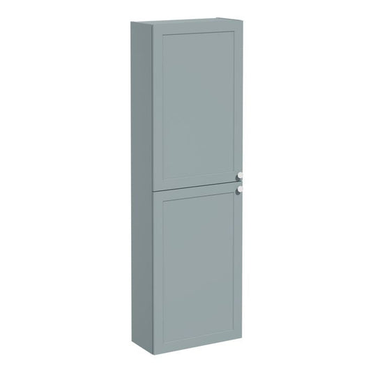 VitrA Root Classic 55cm 2 Door Slim Tall Unit (LH Hinge) | Matt Fjord Green | 68541 - Envy Bathrooms Ltd