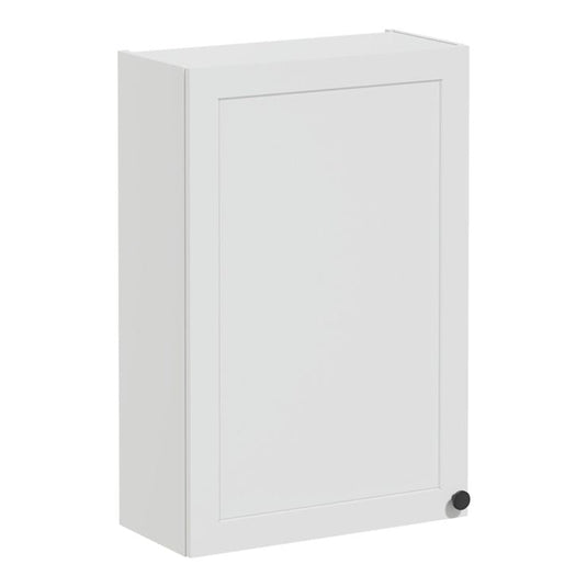 VitrA Root Classic 60cm 1 Door Upper/Wall Unit (LH Hinge) | Matt Light Grey | 68588 - Envy Bathrooms Ltd