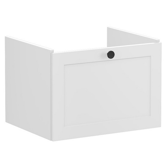 VitrA Root Classic 60cm 1 Drawer Washbasin Unit | Matt Light Grey | 68448 - Envy Bathrooms Ltd
