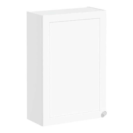 VitrA Root Classic 60cm 1 Door Upper/Wall Unit (LH Hinge) | Matt White | 68587 - Envy Bathrooms Ltd