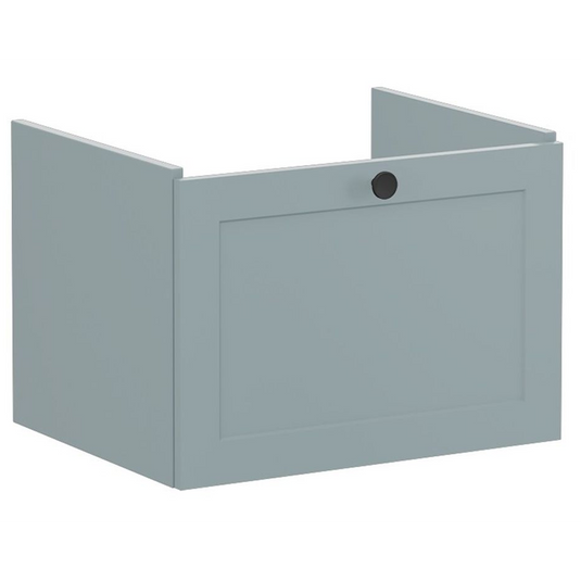 VitrA Root Classic 60cm 1 Drawer Washbasin Unit | Matt Fjord Green | 68450 - Envy Bathrooms Ltd