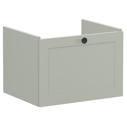VitrA Root Classic 60cm 1 Drawer Washbasin Unit | Matt Retro Green | 68453 - Envy Bathrooms Ltd