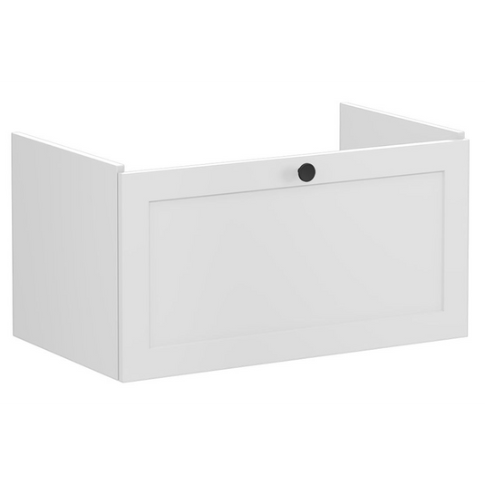 VitrA Root Classic 80cm 1 Drawer Washbasin Unit | Matt Light Grey | 68455 - Envy Bathrooms Ltd