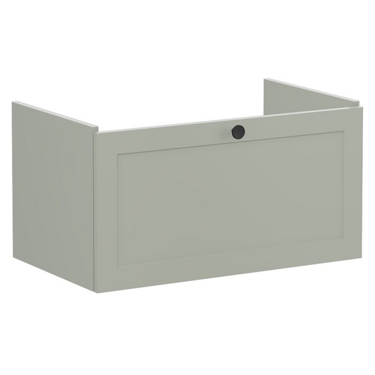 VitrA Root Classic 80cm 1 Drawer Washbasin Unit | Matt Retro Green | 68460 - Envy Bathrooms Ltd
