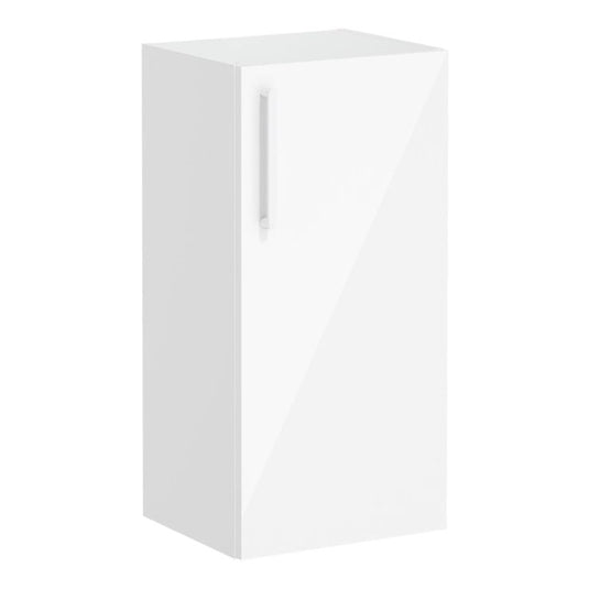 VitrA Root Flat 40cm 1 Door Lower/Base Unit (RH Hinge) | High Gloss White | 66483 - Envy Bathrooms Ltd
