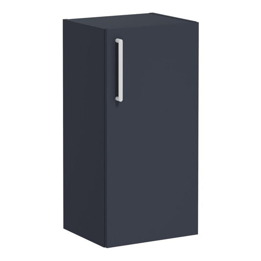 VitrA Root Flat 40cm 1 Door Lower/Base Unit (RH Hinge) | Matt Dark Blue | 68032 - Envy Bathrooms Ltd