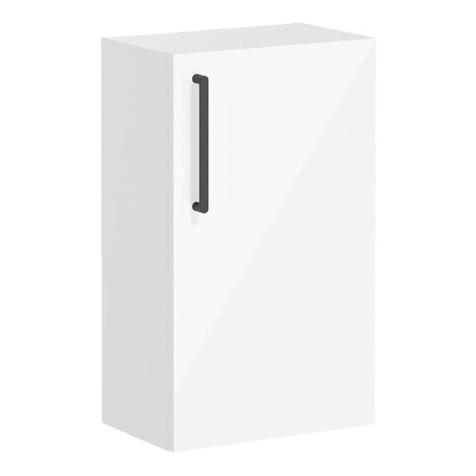 VitrA Root Flat 40cm 1 Door Slim Lower/Base Unit (RH Hinge) | High Gloss White | 66213 - Envy Bathrooms Ltd