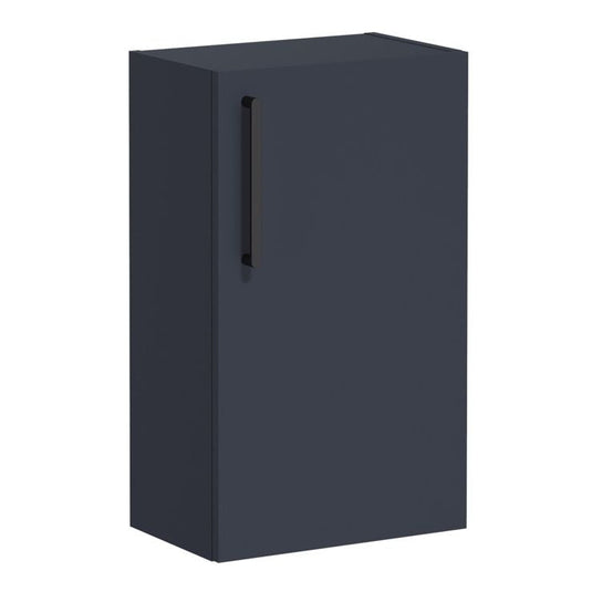 VitrA Root Flat 40cm 1 Door Slim Lower/Base Unit (RH Hinge) | Matt Dark Blue | 68040 - Envy Bathrooms Ltd