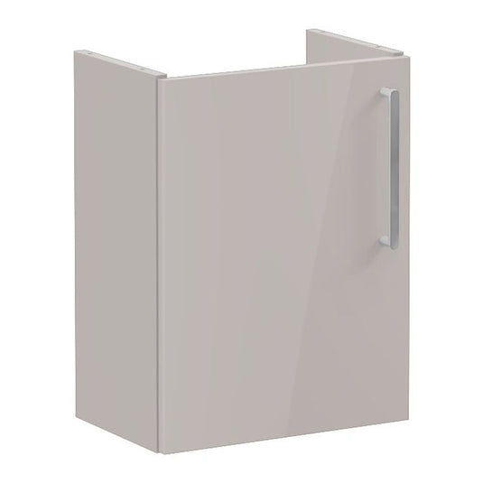 VitrA Root Flat 40cm 1 Door Wall Hung Slim Washbasin Unit (LH Hinge) | Bright Sahara Beige | 67815 - Envy Bathrooms Ltd