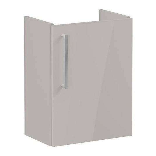 VitrA Root Flat 40cm 1 Door Wall Hung Slim Washbasin Unit (RH Hinge) | Bright Sahara Beige | 67825 - Envy Bathrooms Ltd
