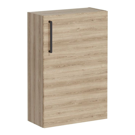 VitrA Root Flat 55cm 1 Door Slim Lower/Base Unit (RH Hinge) | Natural Oak | 66493 - Envy Bathrooms Ltd