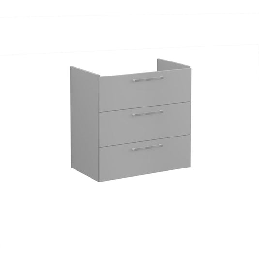 VitrA Root Flat 80cm 3 Drawer Washbasin Unit | Matt Rock Grey | 67986 - Envy Bathrooms Ltd