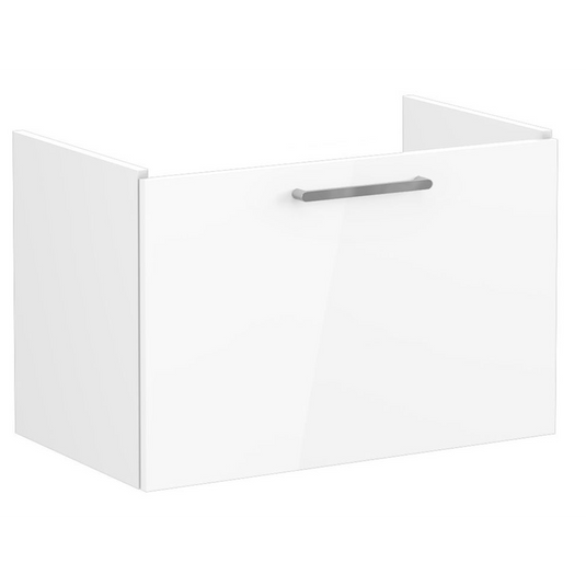 VitrA Root Flat 80cm 1 Drawer Washbasin Unit | High Gloss White | 67922 - Envy Bathrooms Ltd