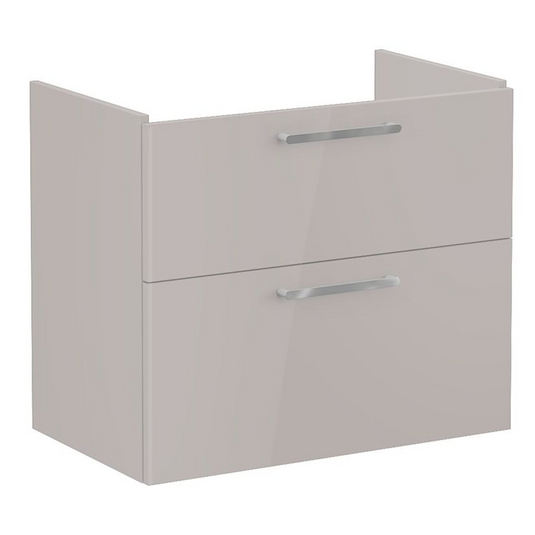 VitrA Root Flat 80cm 2 Drawer Washbasin Unit | Bright Sahara Beige | 67955 - Envy Bathrooms Ltd