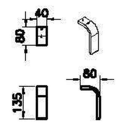 VitrA Root Flat Leg Set for 3 Drawer Units | Matt Black | 66937 - Envy Bathrooms Ltd