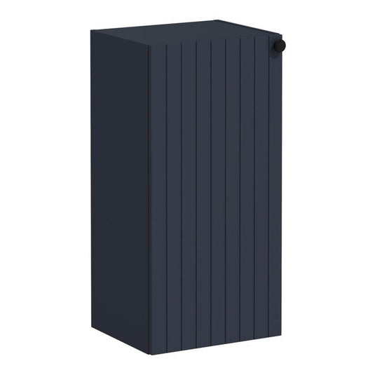 VitrA Root Groove 40cm 1 Door Lower/Base Unit (LH Hinge) | Matt Dark Blue | 69126 - Envy Bathrooms Ltd