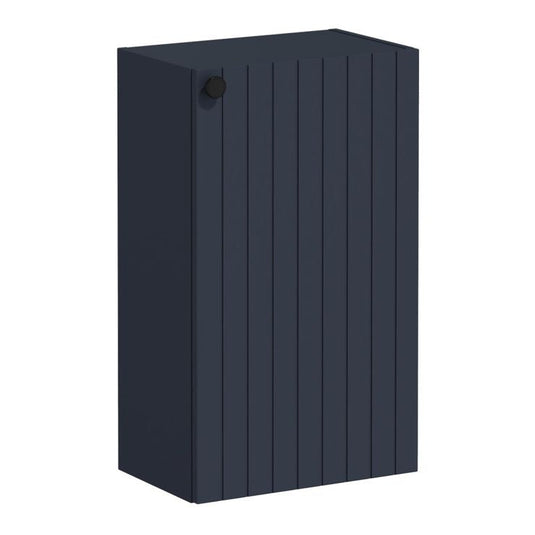 VitrA Root Groove 40cm 1 Door Slim Lower/Base Unit (RH Hinge) | Matt Dark Blue | 69147 - Envy Bathrooms Ltd
