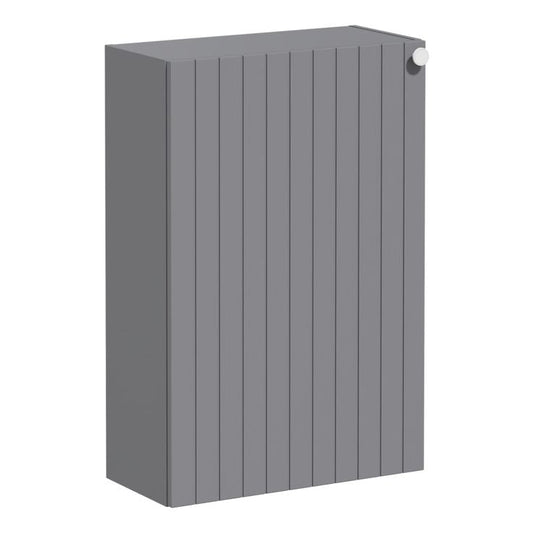 VitrA Root Groove 55cm 1 Door Slim Lower/Base Unit (LH Hinge) | Matt Grey | 69151 - Envy Bathrooms Ltd