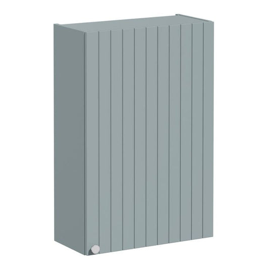 VitrA Root Groove 60cm 1 Door Upper/Wall Unit (RH Hinge) | Matt Fjord Green | 69173 - Envy Bathrooms Ltd