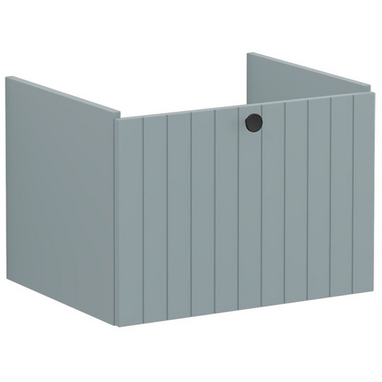 VitrA Root Groove 60cm 1 Drawer Washbasin Unit | Matt Fjord Green | 69026 - Envy Bathrooms Ltd