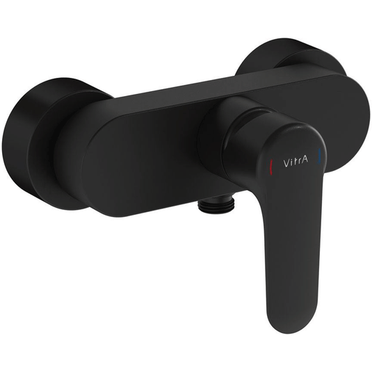 Vitra Root Round Exposed Shower Valve Single Handle - Matt Black - Envy Bathrooms Ltd