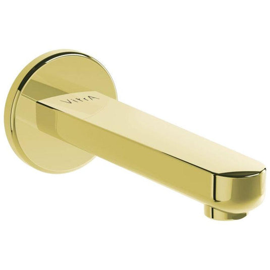 Vitra Root Round Wall Mounted Bath Spout - Gold - Envy Bathrooms Ltd