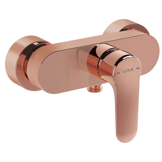VitrA Root Round Wall Mounted Shower Mixer | Soft Copper | A4272629EXP - Envy Bathrooms Ltd