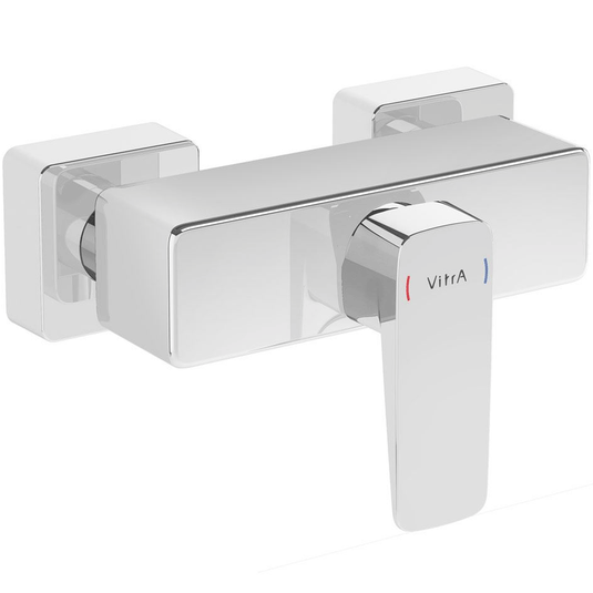 Vitra Root Single Handle Square Exposed Shower Valve - Chrome - Envy Bathrooms Ltd