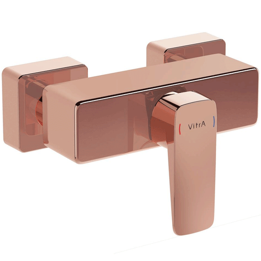 Vitra Root Single Handle Square Exposed Shower Valve - Copper - Envy Bathrooms Ltd