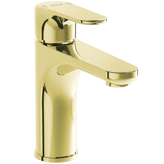 Vitra Root Single Lever Basin Mixer Tap - Gold - Envy Bathrooms Ltd