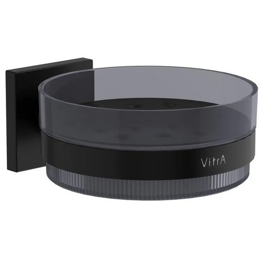 VitrA Root Soap Dish - Matt Black - A4481236 - Envy Bathrooms Ltd